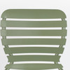 Sorrel Green Aluminium Pair of 2 Outdoor Chairs - Vondel