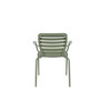 Sorrel Green Aluminium Pair of 2 Outdoor Armchairs - Vondel