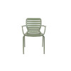 Sorrel Green Aluminium Pair of 2 Outdoor Armchairs - Vondel