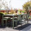 Sorrel Green Aluminium Outdoor Dining Table - Vondel