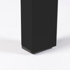 Jet Black Aluminium Outdoor Bench - Vondel
