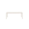 Clay White Aluminium Outdoor Bench - Vondel