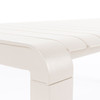 Clay White Aluminium Outdoor Bench - Vondel