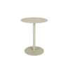Sand Dune Brown Metal Outdoor Side Table  - Snow