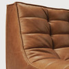 Ethnicraft Tan Leather Sofa 701 Set 1 Right