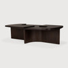 Ethnicraft Dark Wood Coffee Table Brutalist Ethnicraft Dark Wood Coffee Table Brutalist