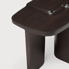 Ethnicraft Dark Wood Side Table Brutalist Ethnicraft Dark Wood Side Table Brutalist