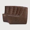 Ethnicraft N701 Modular Sofa - Chestnut Leather Ethnicraft N701 Modular Sofa - Chestnut Leather