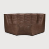 Ethnicraft N701 Modular Sofa - Chestnut Leather Ethnicraft N701 Modular Sofa - Chestnut Leather