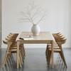 Ethnicraft Extendable Varnished Oak Dining Table Bok