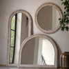 Gallery Direct Pimlico Arch Overmantle Wall Mirror – White Wash