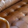 Gallery Direct Humber Vintage Brown Leather 2‑Seater Sofa – Modern
