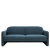 Gallery Direct Massa Blue Fabric 3‑Seater Sofa – Modern