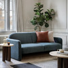 Gallery Direct Massa Blue Fabric 3‑Seater Sofa – Modern
