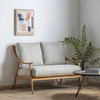 Gallery Direct Reliant Natural Linen 2‑Seater Sofa – Modern