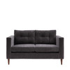 Gallery Direct Whitwell Charcoal Fabric 2‑Seater Sofa – Modern