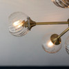 Gallery Direct Allegra Brass 6-Light Ceiling Light