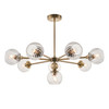 Gallery Direct Allegra Brass 8-Light Pendant Light