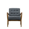 Gallery Direct Humber Dark Grey Linen Armchair – Modern