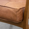 Gallery Direct Humber Vintage Brown Leather Armchair – Modern