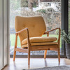Gallery Direct Jensen Ochre Armchair – Modern
