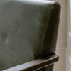 Gallery Direct Neyland Heritage Green Leather Armchair – Modern