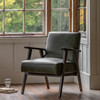 Gallery Direct Neyland Heritage Green Leather Armchair – Modern