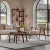 Gallery Direct Neyland Natural Linen Armchair – Modern