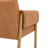 Gallery Direct Stratford Brown Leather Armchair – Modern