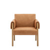 Gallery Direct Stratford Brown Leather Armchair – Modern