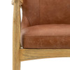 Gallery Direct Tariva Antique Brown Leather Armchair – Modern