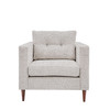Gallery Direct Whitwell Light Grey Fabric Armchair – Modern