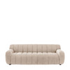 Gallery Direct Coste Cream Fabric 3‑Seater Sofa – Modern