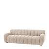 Gallery Direct Coste Cream Fabric 3‑Seater Sofa – Modern