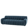 Gallery Direct Coste Blue Fabric 3‑Seater Sofa – Modern