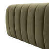 Gallery Direct Coste Moss Fabric 3‑Seater Sofa – Modern