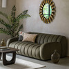 Gallery Direct Coste Moss Fabric 3‑Seater Sofa – Modern
