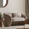 Gallery Direct Curvo Cream Fabric 2‑Seater Sofa – Modern