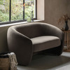 Gallery Direct Curvo Espresso Fabric 2‑Seater Sofa – Modern