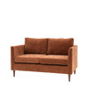 Gallery Direct Gateford Rust Fabric 2‑Seater Sofa – Modern