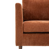 Gallery Direct Gateford Rust Fabric 3‑Seater Sofa – Modern