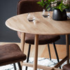 Gallery Direct Madrid Oak Round Dining Table 100x100x75