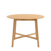 Gallery Direct Madrid Oak Round Dining Table 100x100x75