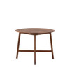 Gallery Direct Madrid Walnut Round Dining Table 100x100x75