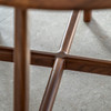 Gallery Direct Madrid Walnut Round Dining Table 100x100x75
