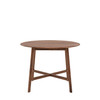 Gallery Direct Madrid Walnut Round Dining Table 100x100x75