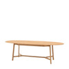 Gallery Direct Madrid Oak Extendable Dining Table 200/250x100x76