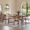 Gallery Direct Madrid Walnut Extendable Dining Table 200/250x100x76