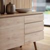 Gallery Direct Madrid Oak 2 Door 3 Drawer Sideboard 172x45x70