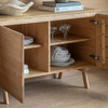 Gallery Direct Madrid Oak 2 Door Sideboard 116x45x70